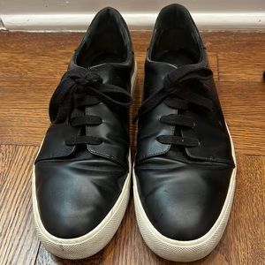 Size 9 black leather Vince sneakers. Good condition, very comfortable